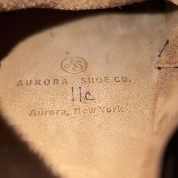 Aurora Shoe Company Handmade Brown Leather Like New Hobbit Shoes Sz 11C - Picture 14 of 17
